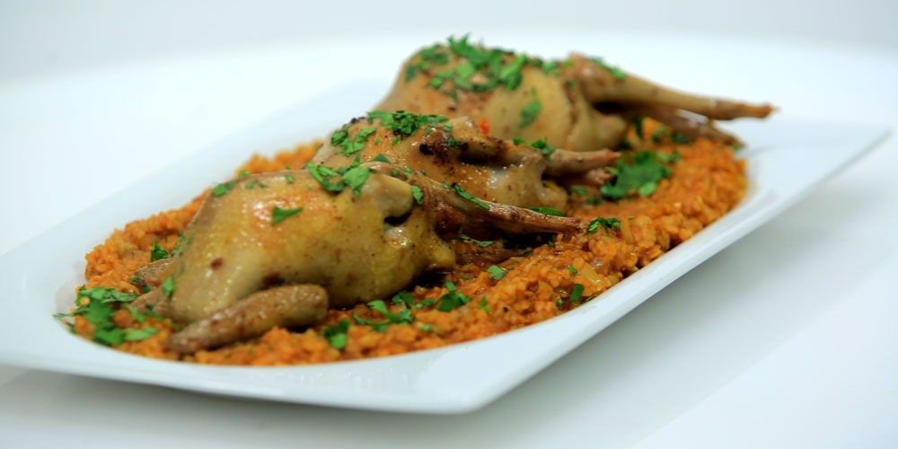 طاجن حمام فياجرا (كوارع - فريك)