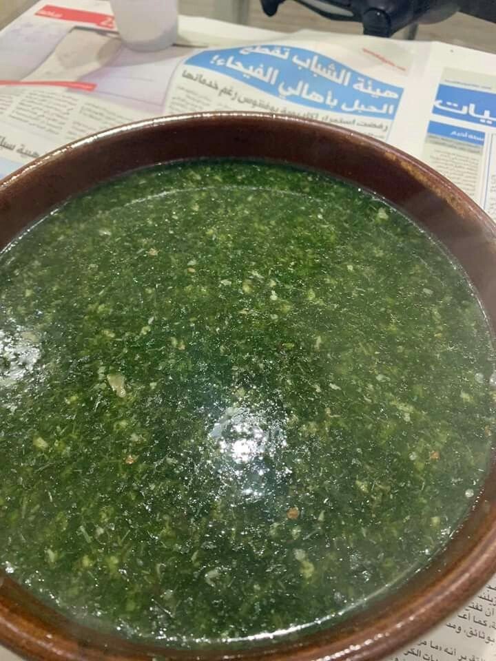 طبق ملوخية بالطشة
