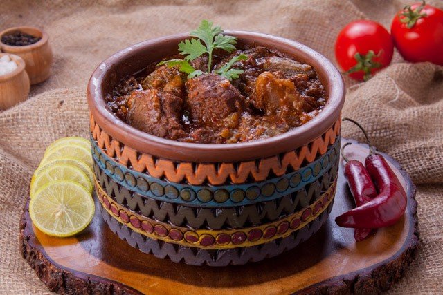 طاجن بامية لحم ضاني